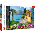 Trefl Puzzle 1000 el. Widok na jezioro Como