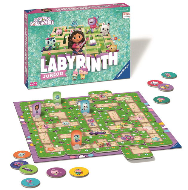 Gra planszowa Ravensburger Labyrinth Junior Koci Domek Gabi