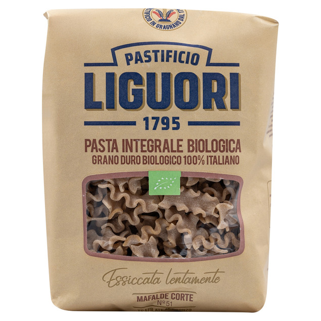 Makaron Liguori Integrale Mafalde Corte BIO 500G