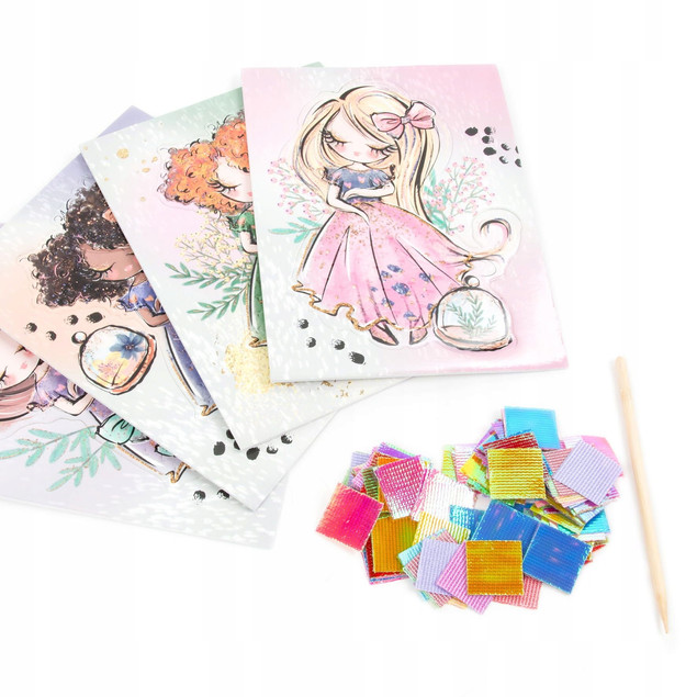 Stylistka Zestaw KREATYWNY Magiczny ŚWIAT MODY Szablony Z Księżniczkami