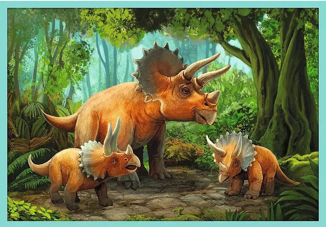 Puzzle 10w1 Układanka Gady DINOZAURY Prehistoryczne Świat 6+Trefl