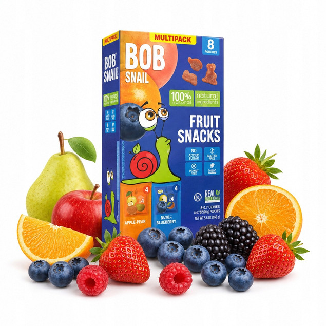 Bob Snail Żelki owocowe MIX 160g (8 saszetek)