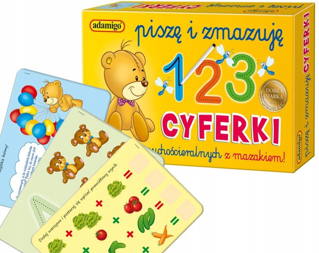 Piszę i Zmazuję Cyferki – Tablice Suchościeralne 5+ Adamigo
