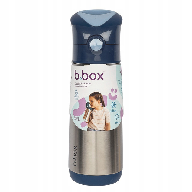 Tytuł
B.box Butelka Termiczna ze Słomką dla Dzieci 500 ml Midnight 3+ Stalowa