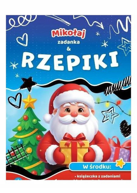 Mikołaj. Zadanka & rzepiki Wioleta Żyłowska – Rozwijająca Książeczka z Kartami Pracy