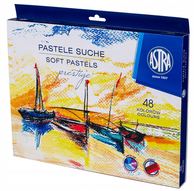 Pastele Suche Kredki Pastelowe Prestige 48 Kolorów Astra