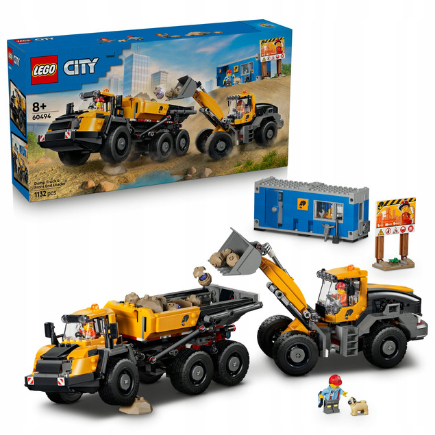 LEGO City 60494 Wywrotka i Ładowarka Czołowa – Plac Budowy