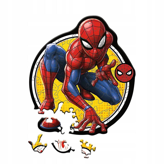 Puzzle DREWNIANA 50 Układanka SPIDERMAN Marvel Superbohater 5+ Trefl 20204