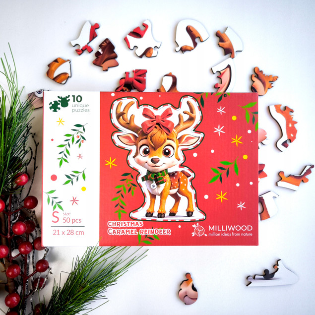 Puzzle Alexander 50 elementów Caramel Reindeer