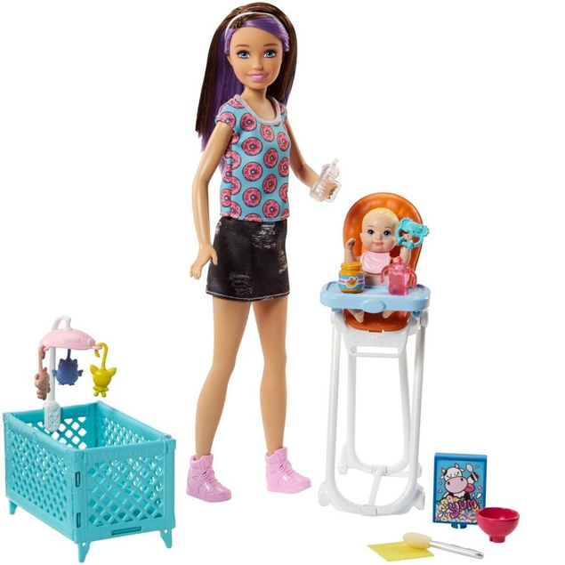 Barbie Opiekunka dziecięca zestaw FHY98 Mattle