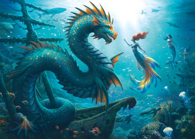 Puzzle Ravensburger 1000 elementów Magiczne morskie głębiny