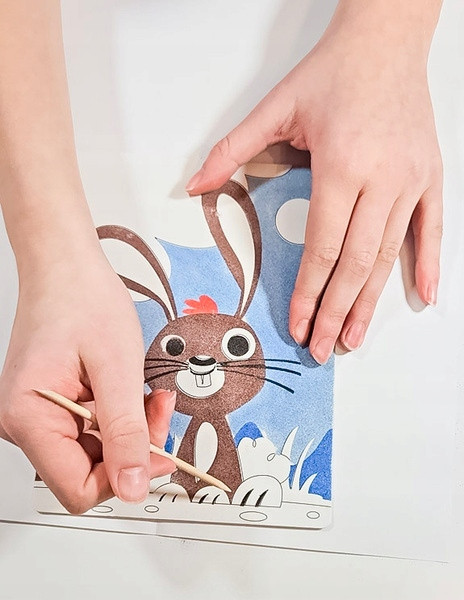 Piaskowe Malowanki WIELKANOCNY ZAJĄCZEK 6+ Alexander 3062