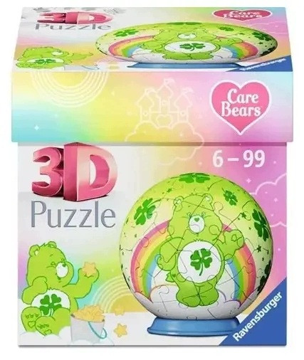 Ravensburger, Puzzle 3D - Kula Care Bears zielona