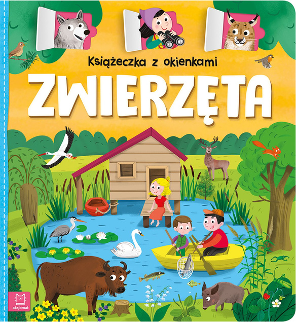 PAKIET Książeczka Z Okienkami ZWIERZĘTA + WESOŁE ZOO 0+ Aksjomat