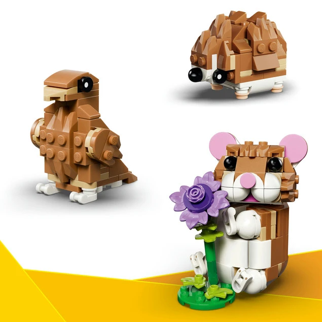 Lego Creator 3w1 Chomik z Kwiatkiem Jeż Orzeł Zestaw Klocków 7+_2