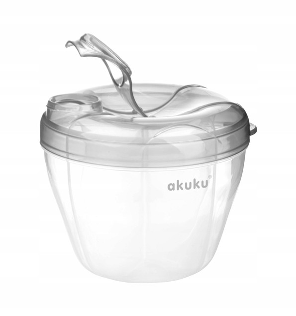 Pojemnik Na Mleko Modyfikowane W Proszku 4 Komory Szary 8ml Akuku A0561