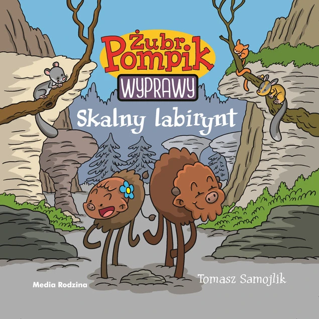 Okładka książki Skalny labirynt. Żubr Pompik. Wyprawy. Tom 12