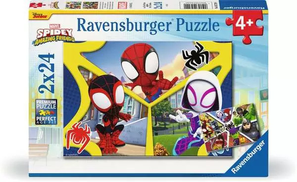 RAVENSBURGER - PUZZLE SPIDEY AND AMAZING FRIENDS 2X24P