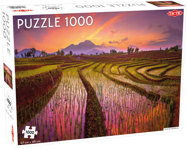 Puzzle Tactic 1000 elementów Pola w Indonezji – Fińska Jakość