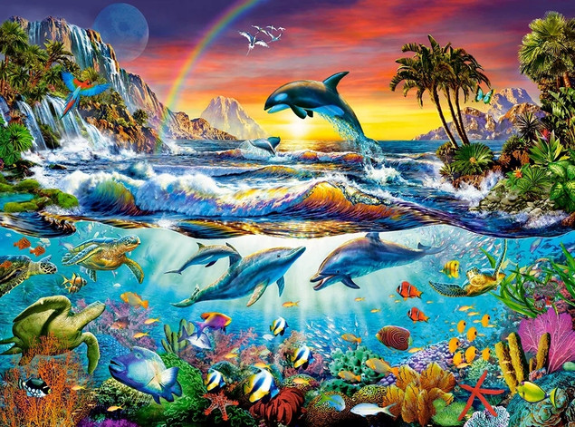 Puzzle 300 Podwodny Raj Castorland