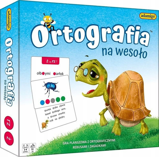 Adamigo Ortografia na Wesoło - Gra Planszowa dla Dzieci
