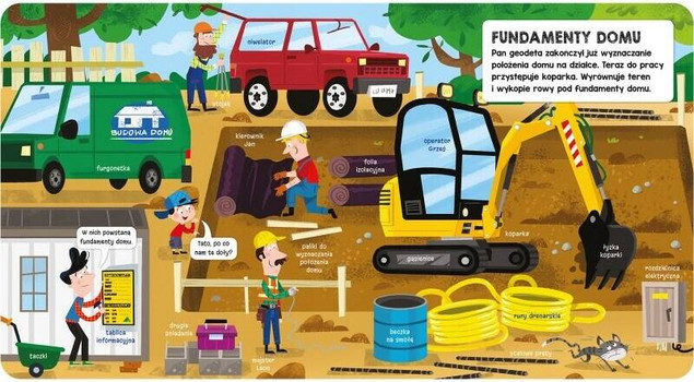 Książeczka z okienkami. Na budowie