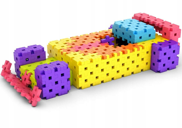Klocki konstrukcyjne Meli Travel 1000 el plastik wafle