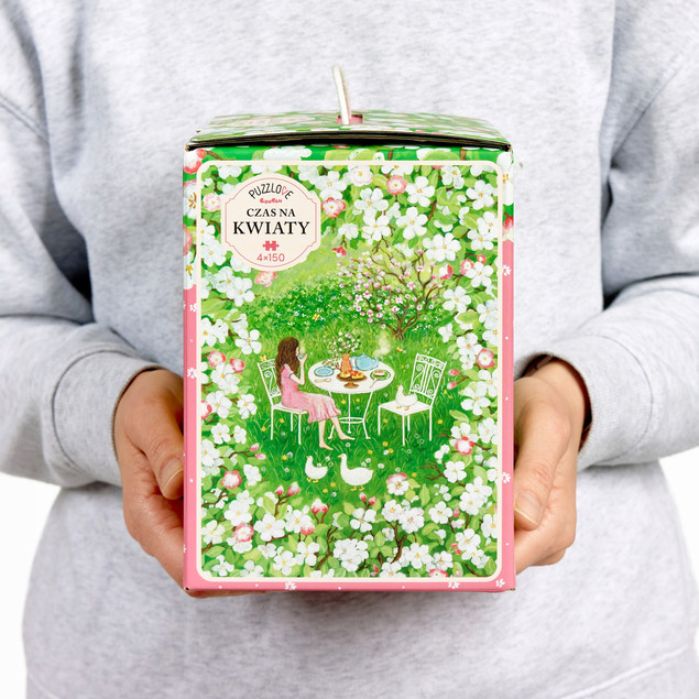 Puzzlove CzuCzu Czas na Kwiaty – Puzzle Akwarelowe 4x150 Elementów