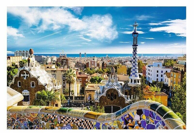 Puzzle 1500 Układanka Park Güell BARCELONA Krajobraz Widok Obraz 12+ Trefl