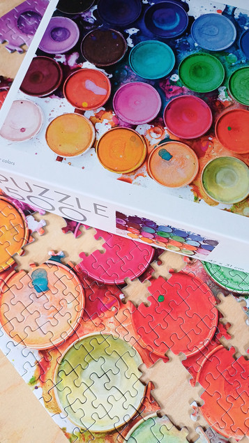 Puzzle Tactic 500 Water Colors - Akwarelowy Obraz 47x31cm