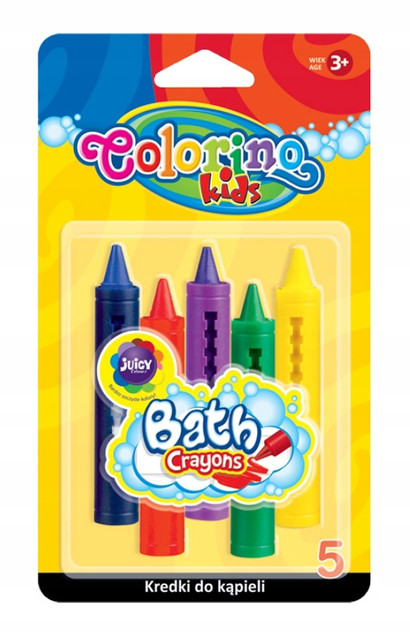 Kredki Do Kąpieli 5 Kolorów 3+ Colorino