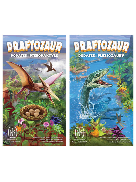 Gra Draftozaur 2 dodatki: Pterodaktyle, Plezjozaury NK