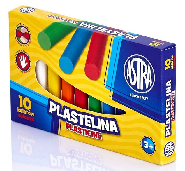 Plastelina Szkolna Dla Dzieci 10 Kolorów 3+ Astra