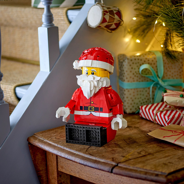LEGO Ikoniczna Powiększona Minifigurka Świętego Mikołaja 40820 | Prezent & Dekoracja Świąteczna