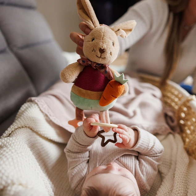 Zawieszka sensoryczna Babyono 1685 Rabbit Karo cechy