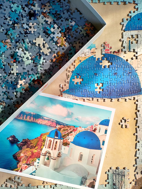 Puzzle Tactic Santorini, Grecja 1000 elementów Krajobraz Wyspy