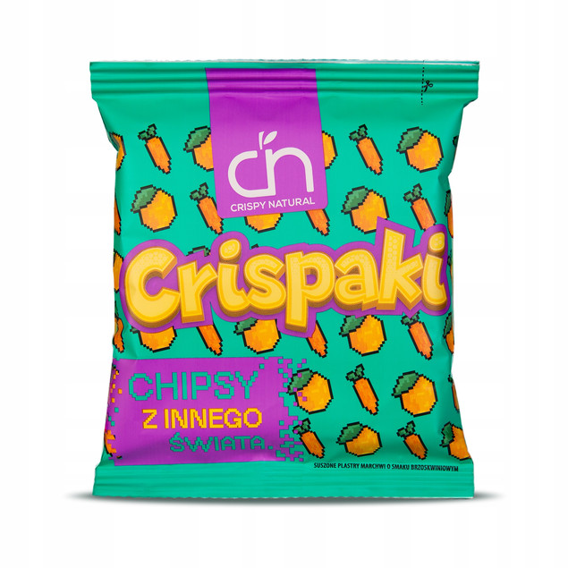Marchew o smaku brzoskwiniowym Crispy Natural Suszona marchew