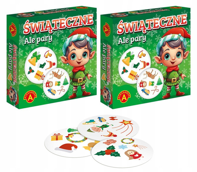 ALE PARY ŚWIĄTECZNE Gra Karciana Na Spostrzegawczość 4+ Alexander x2