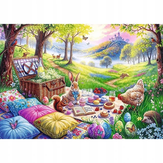 Puzzle 1000 elementów. Piknik na łące Trefl_2