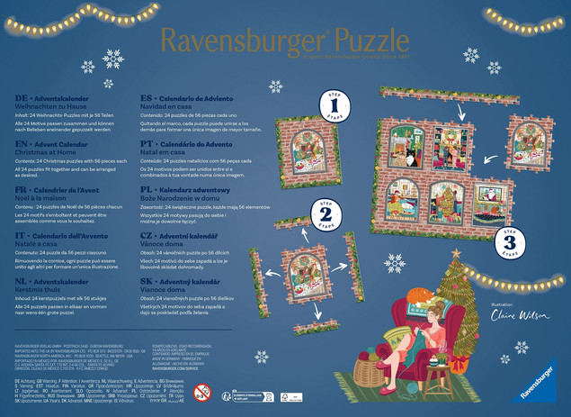 RAVENSBURGER Kalendarz adwentowy Minipuzzle 2026