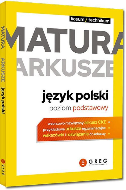 3w1 ARKUSZE MATURA 2026 Polski + Matematyka + Angielski GREG