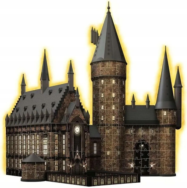 Ravensburger Puzzle 3D Budynki nocą: Zamek Hogwarts 540 elem.