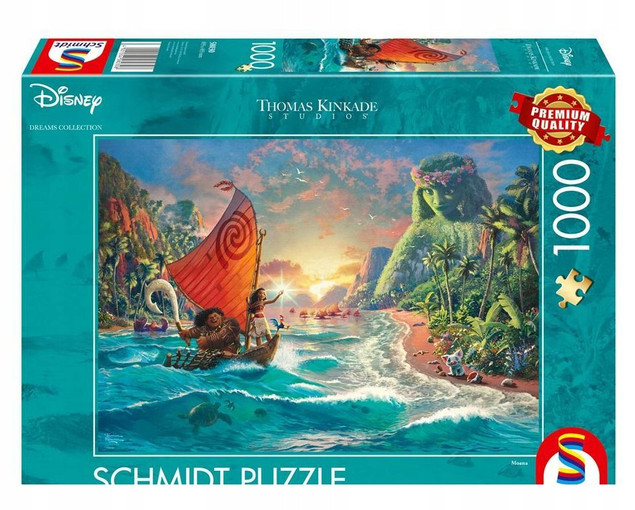 Schmidt Puzzle 1000 Thomas Kinkade Vaiana Skarb Oceanu