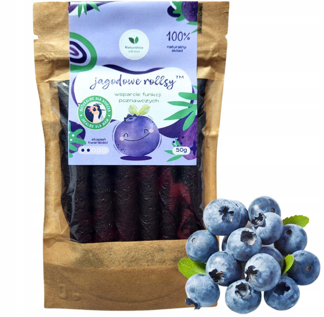 Zestaw ROLLSY Witaminowe JAGODA TRUSKAWKA MARCHEW Naturalnie Zdrowi 3x50g