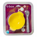 B.Box Silikonowa Miseczka z Przyssawką i Łyżeczką Lemon Żółta
