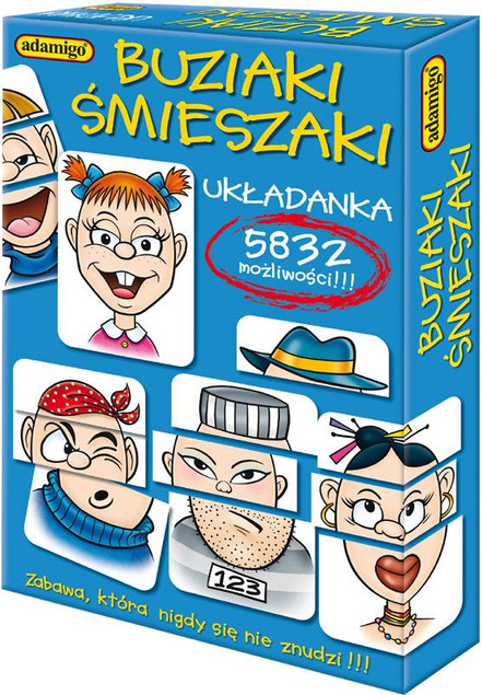 Gra Planszowa Buziaki Śmieszaki Układanka Kukuryku | Emocje Dzieci