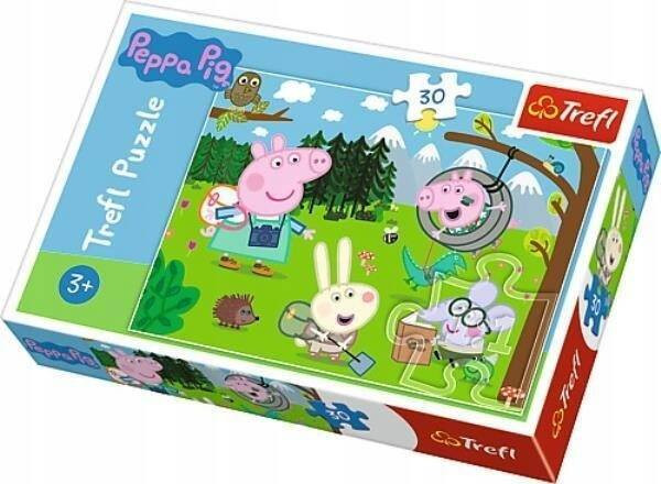 Puzzle 30 el. Świnka Peppa – leśna wyprawa (Trefl)