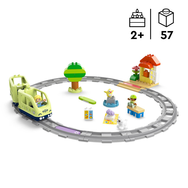 LEGO DUPLO TOWN Przygoda z Interaktywnym Pociągiem 10427 – Edukacja i Zabawa dla Dzieci 2+