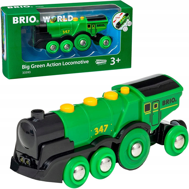 Brio Kolejka Klasyczna zielona lokomotywa 33593