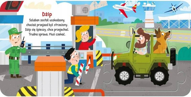 Duże puzzle. Pojazdy na autostradzie